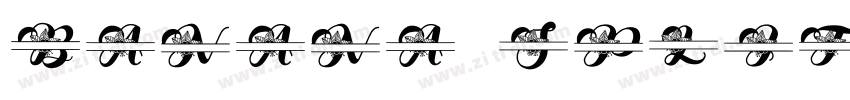 banana split字体转换